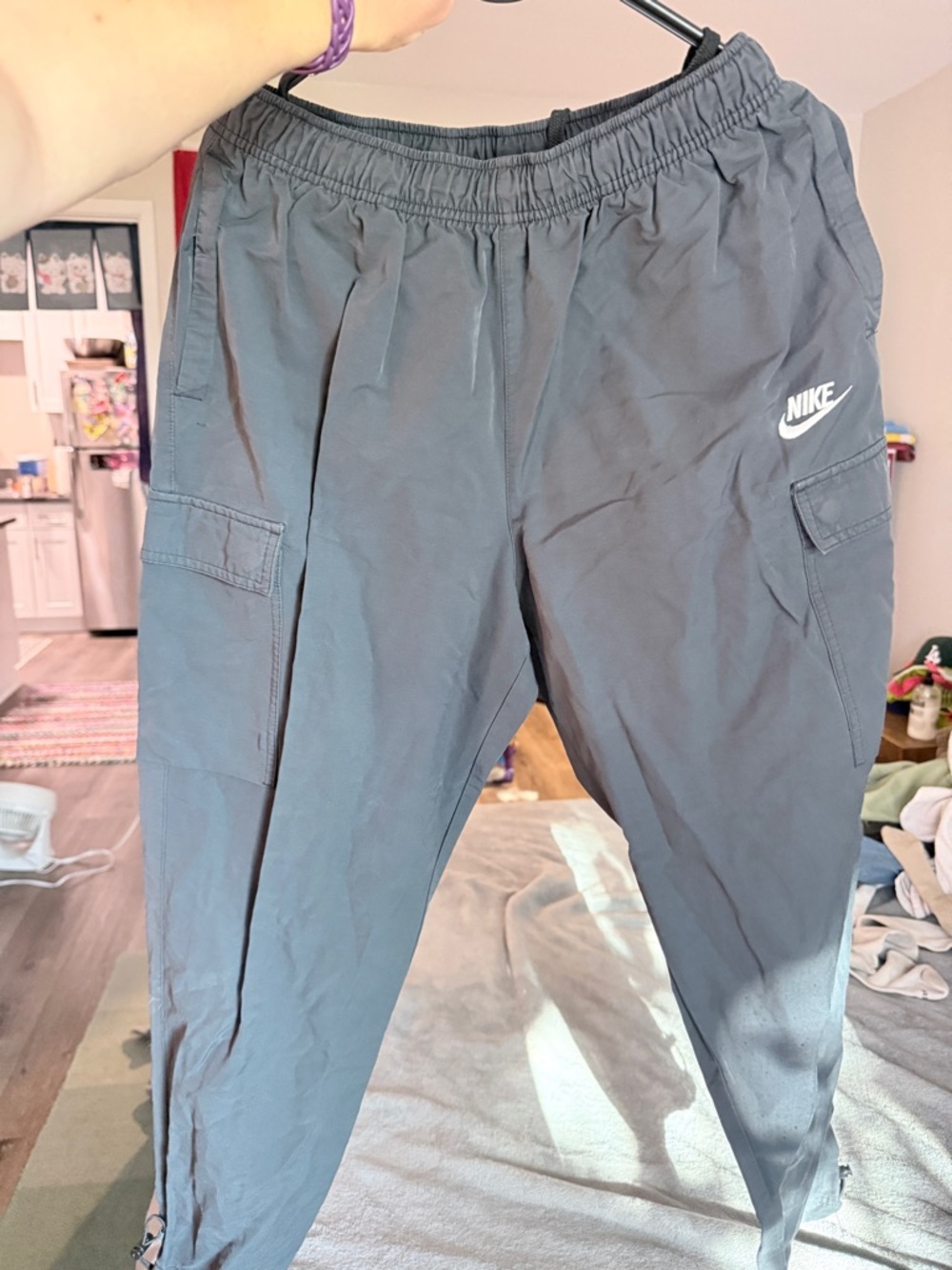 Nike Men’s Black Pants with Elastic Waist
